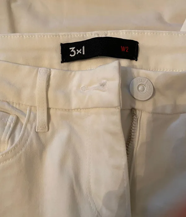 AGOLDE 3x1 White Skinny Jeans - Image 2