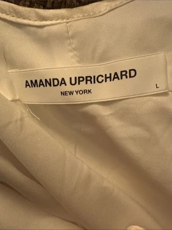 Amanda Uprichard White Asymmetrical Slip Mini Dress - Image 4