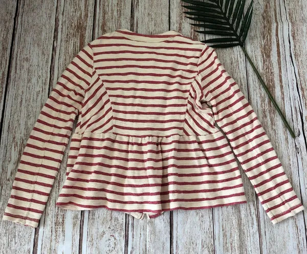 Peplum Striped Jacket Large - Image 4