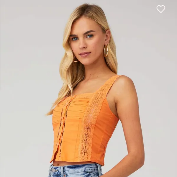 Free People Maggie Lace Tank Xl - Image 2