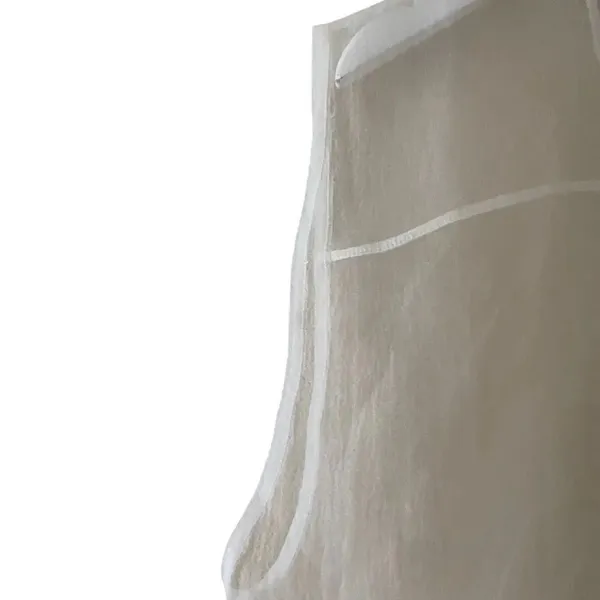 Zara White Sheer Rib Sleeveless Women’s Crewneck SZ L #1696 - Image 5