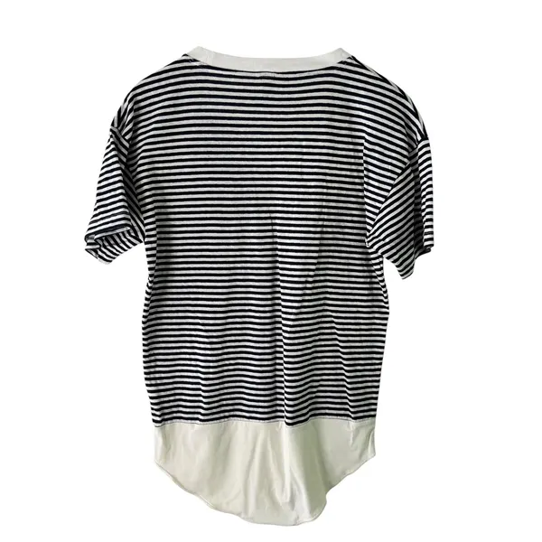 J.Crew Striped Bodysuit Top Nautical Casual Layering‎ Tee Shirt L - Image 6
