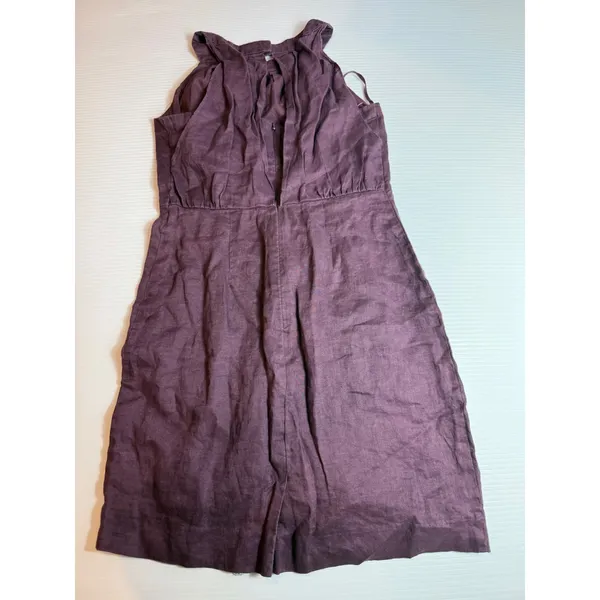 LOFT Petite 2P Linen‎ Blend Dress - Sleeveless, Purple, Casual, Summer, Party - Image 4