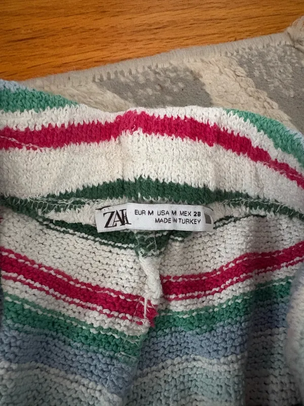 Zara striped fabric shorts - Image 2