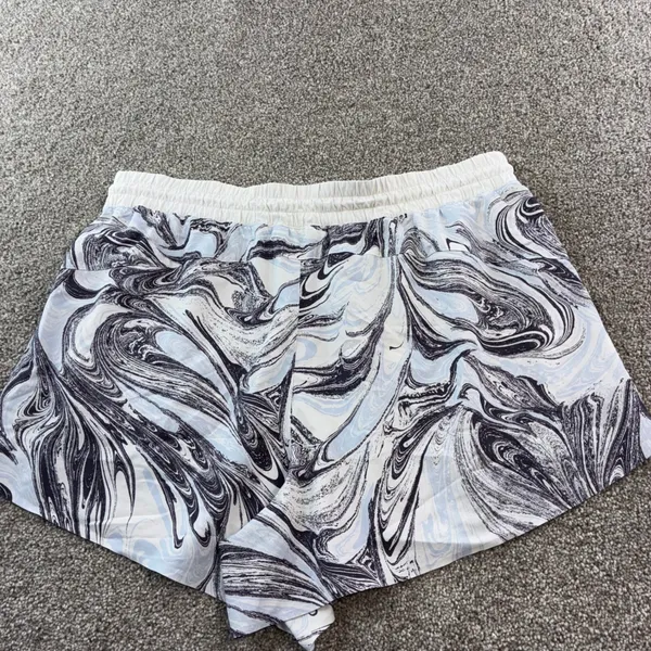 Athleta Womens 1X All Activity Shorts‎ Marble Print Drawstring Waist Athletic - Image 6