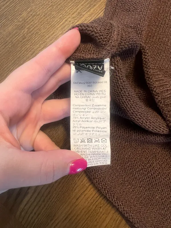 Brown Knit Tank Top Size M - Image 4
