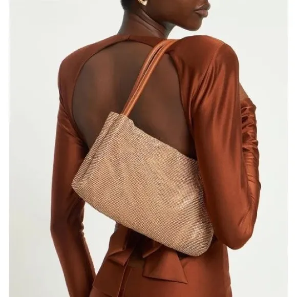 Staud Penny Crystal Mesh Shoulder Bag - Image 2