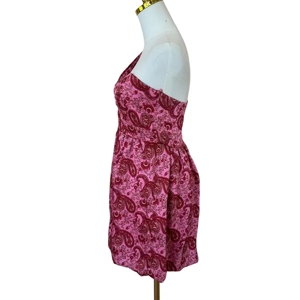 Likely Pink Paisley Bubble Hem Mini Dress SIZE 12 Cocktail Corset Designer $228 - Image 9