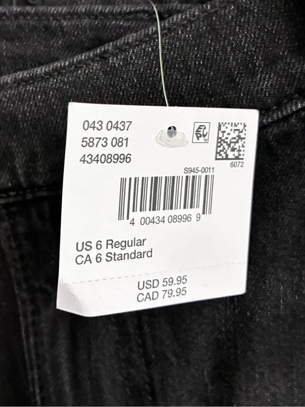 NWT American Eagle Dreamy Drape Strigid Ultra Wide Leg Jeans Low Rise 6 R 28 - Image 2