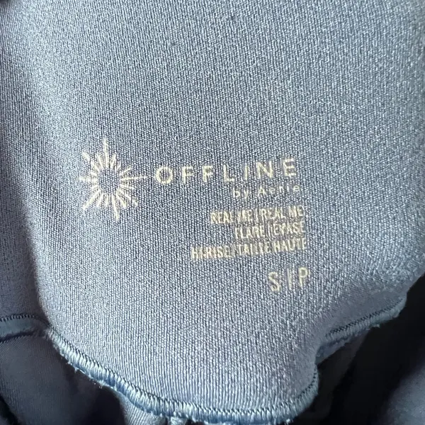 OFFLINE by Aerie Crossover Flare‎ Leggings Small Blue - Image 4