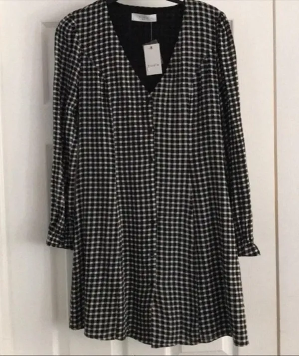 Elodie Gingham Button down dress. - Image 2