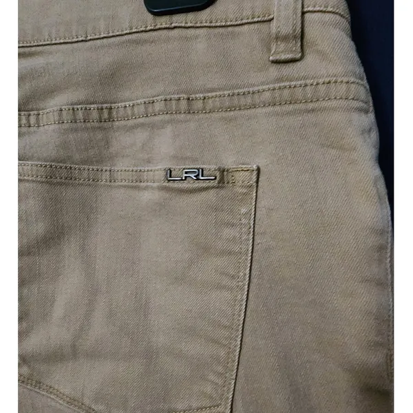 Lauren‎ Jeans Co Ralph Lauren Women's Modern Straight Khaki Tan Pants , 14 - Image 7