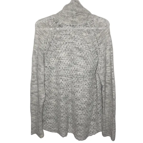 Sanctuary Wool Blend Cowl Tunic Sweater In light grey size M - Image 4