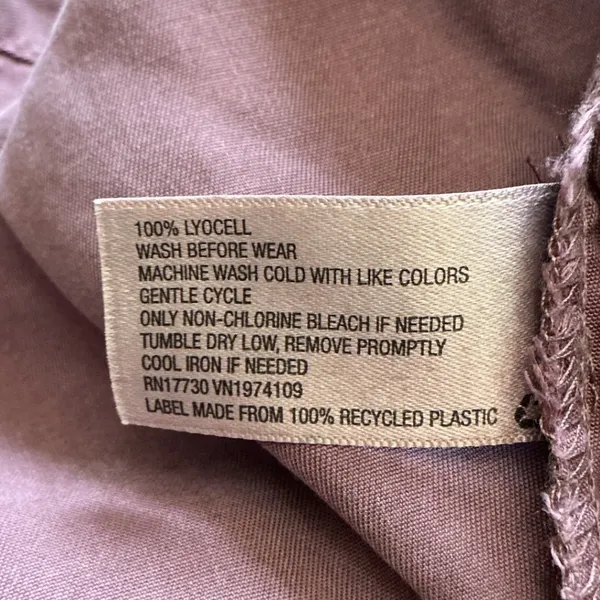 Knox Rose Mauve Utility Jacket Open Front Draped Lyocell Boho Purple Medium - Image 5