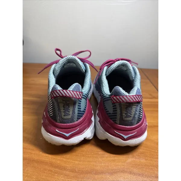 Hoka One One Bondi 5 Shoes Women Size 8.5 Blue Magenta Sneakers Cushioned - Image 7