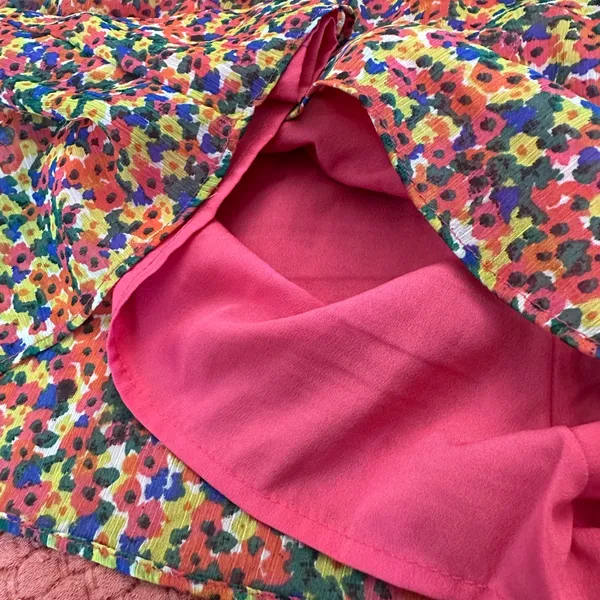 Frenchi Vibrant Multicolor Soft Floral Shorts Multiple Size L - Image 2