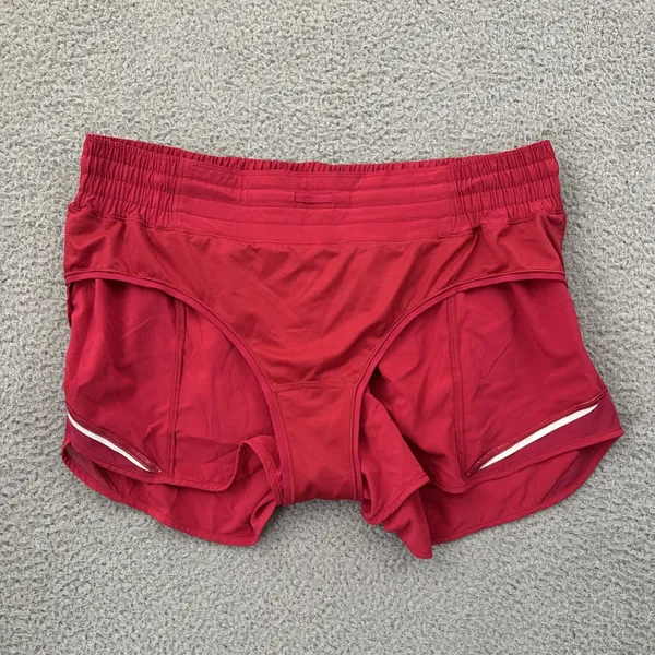 Lululemon Hotty Hot Shorts High Rise 2.5" Pink Dragonfruit Athletic Women's 14 - Image 3