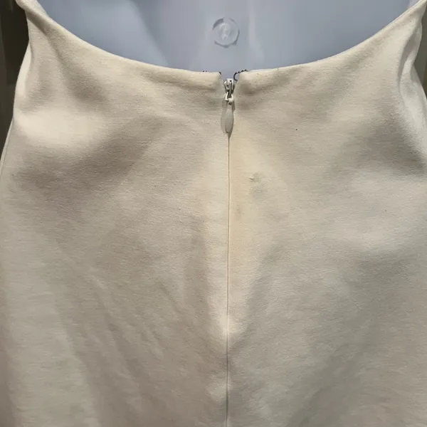 NBD Bao Mini Dress Ivory Puff Sleeve Sheer Organza Size S - Image 12