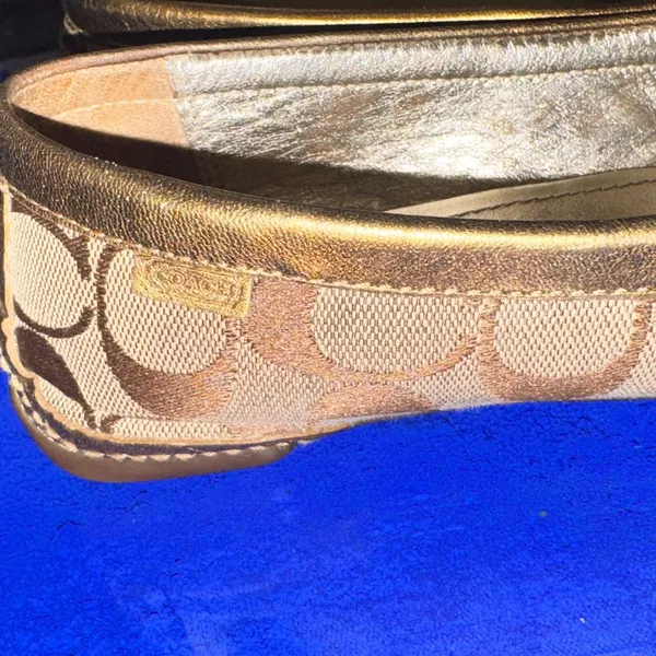 Coach Sheila Signature C Loafers 7.5 Preppy Quiet Luxury Cottagecore Workwear - Image 11