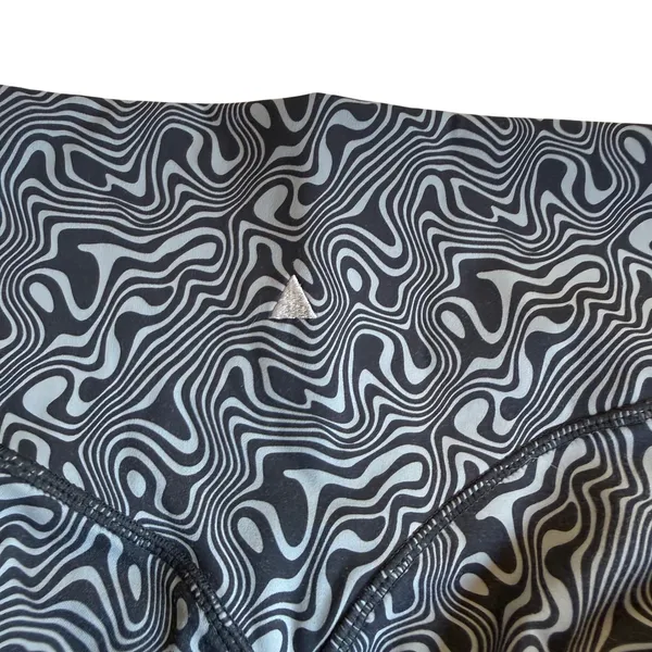 Vitality Storm Legging Black Gray Swirl Eclectic Psychedelic Workout Yoga Size M - Image 5