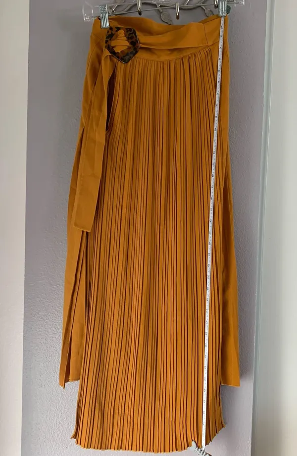 ASOS Yellow Pleated Maxi Skirt - Image 10