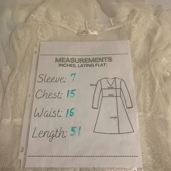 Romantic Design Studio Ivory Lace Sheer Robe Peignoir Small Medium Cottagecore - Image 7