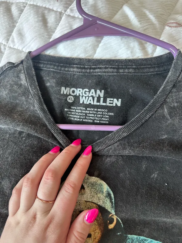 Morgan Wallen crop top Black Size XL - Image 2