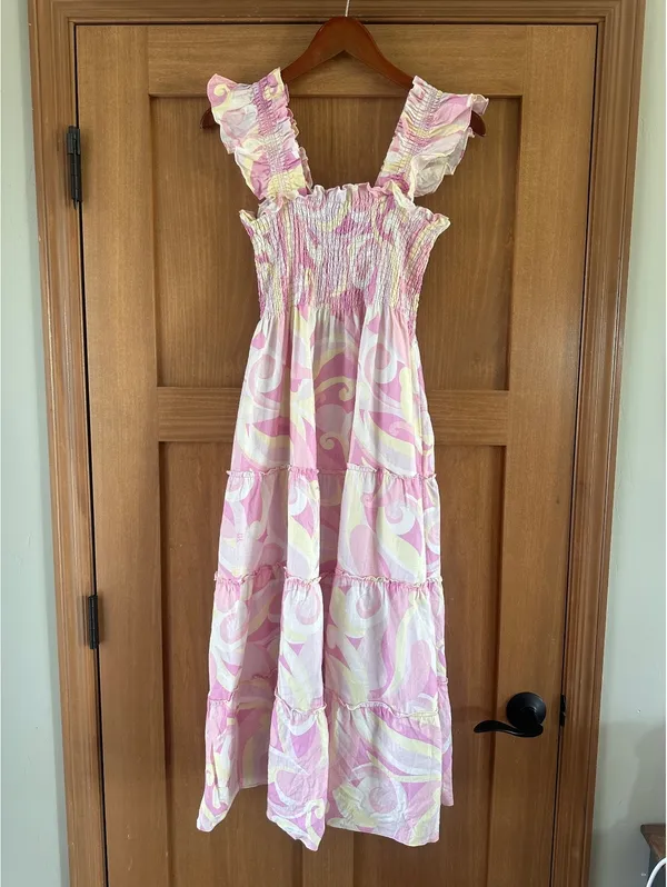 Hill House Home The Ellie Nap Dress in Pink Candy Kaleidoscope Women’s size XS - Image 13