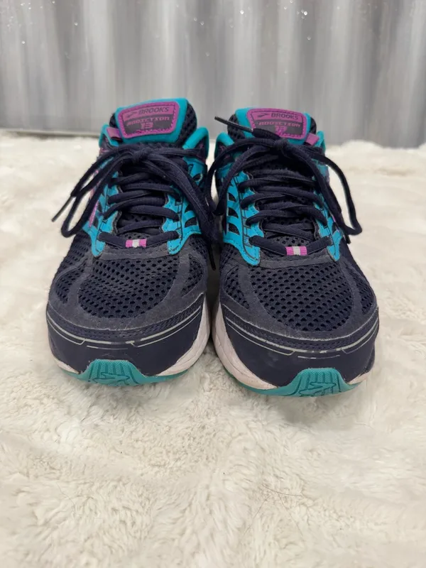 Brooks Addiction 13 Running Shoe Evening Blue/ Purple Cactus Size 8 - Image 3