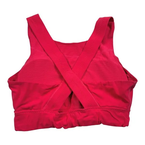 Athleta Deep Breathe Bralette Sports‎ Bra Womens Medium Pink Crisscross Back - Image 2