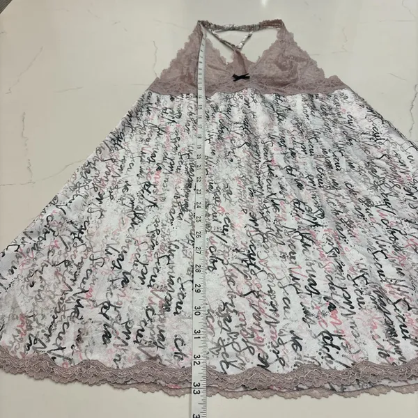 Victoria's Secret Lace Trim Chemise - Pink and Black size M - Image 9