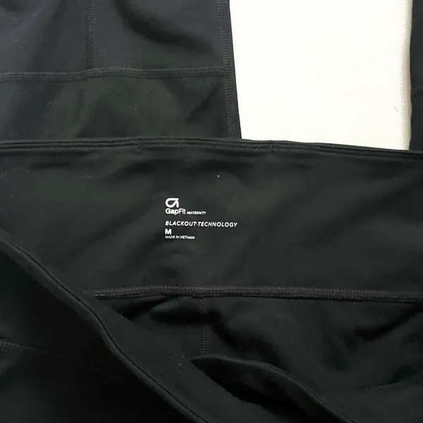 Maternity Black Workout Leggings Pants - Image 7