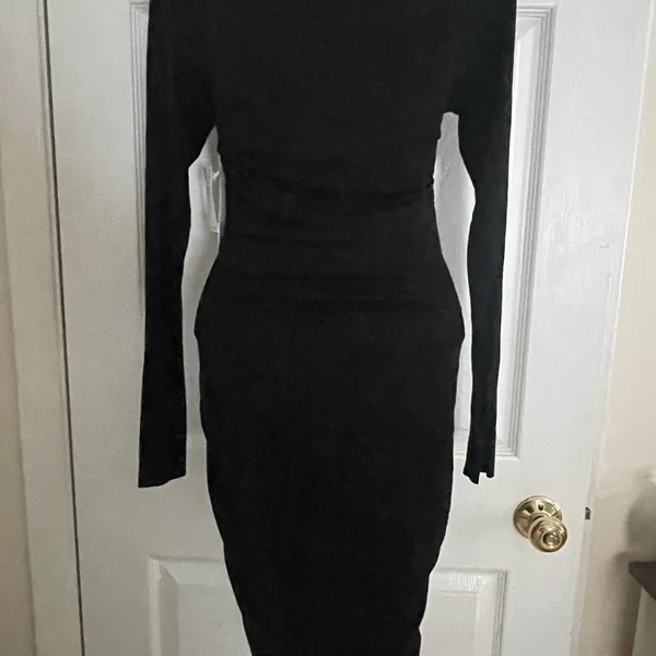 Good American Black Long Sleeve Dress Size 1‎ - Image 5