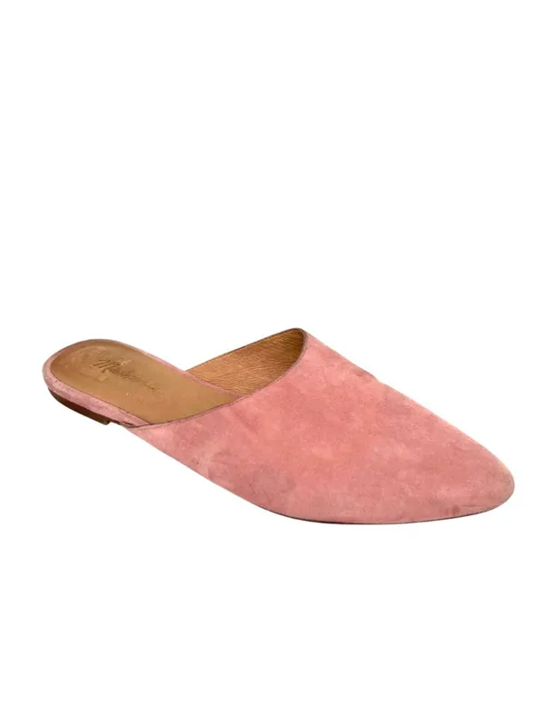 Madewell Remi Pink Pastel Suede Mule Flats Pointed Toe Shoes Size 7 Quiet Luxury - Image 2