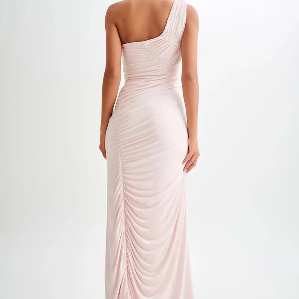 Meshki Capri Gathered Dress - Pink - Image 2