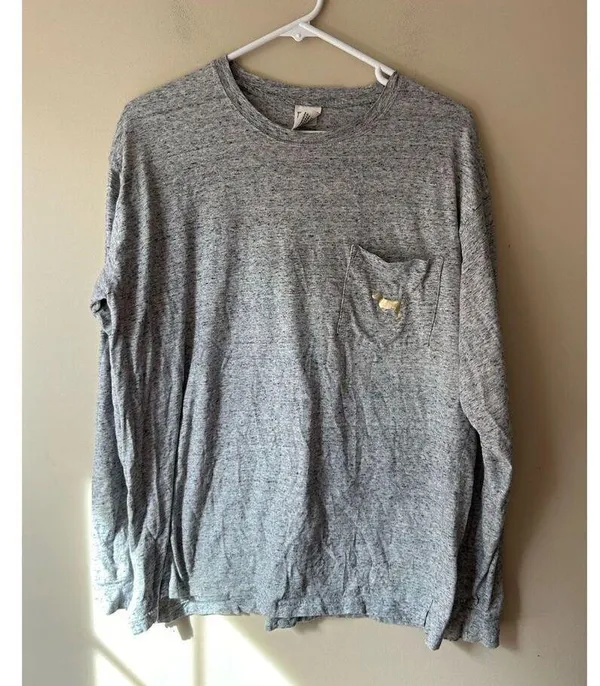PINK bling shirt Gray Size L - Image 2