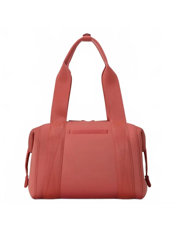 Dagne Dover Landon Neoprene Carryall Bag NEW Limited Edition - Rhubarb Red Small - Image 4