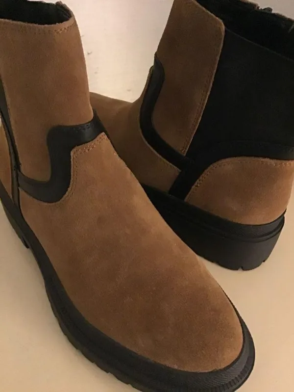 Lucky Brand women chestnut brown suede Eabile boots US 10 Euro 42 - Image 3