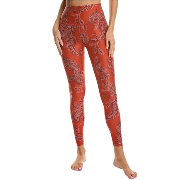 New Beyond Yoga Papai Chai Paprika Paisley Softmark High Waisted Legging Size XS - Image 8