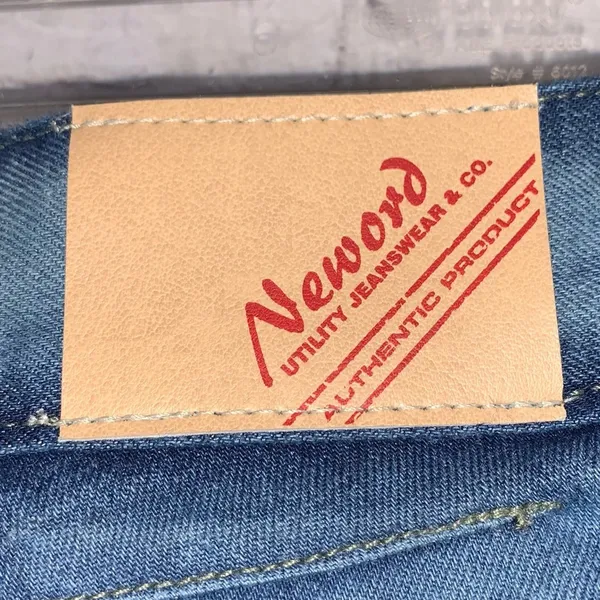 Neword Flare Jeans 29 Waist Bell Bottom Dark Wash Low Rise Size 38 Vintage Style - Image 3