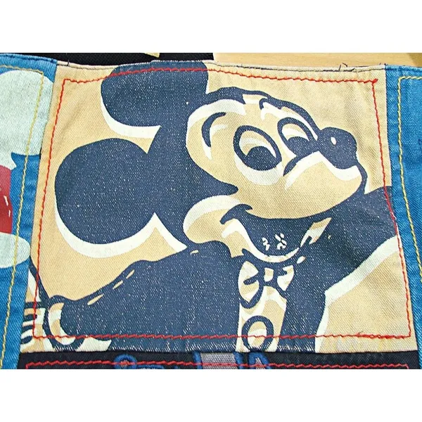 Walt Disney World Parks The Happiest Place on Earth Patchwork Tote Bag Rare - Image 5
