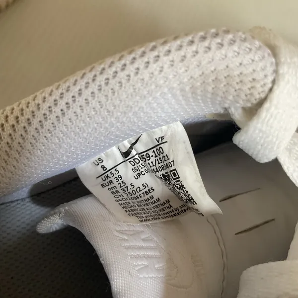 Nike Air Force 1 ’07 White Women’s Size 8 Leather Sneakers DD8959-100 - Image 10