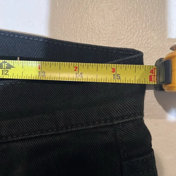 7 for all mankind women’s standard straight leg size 31 black jean - Image 7