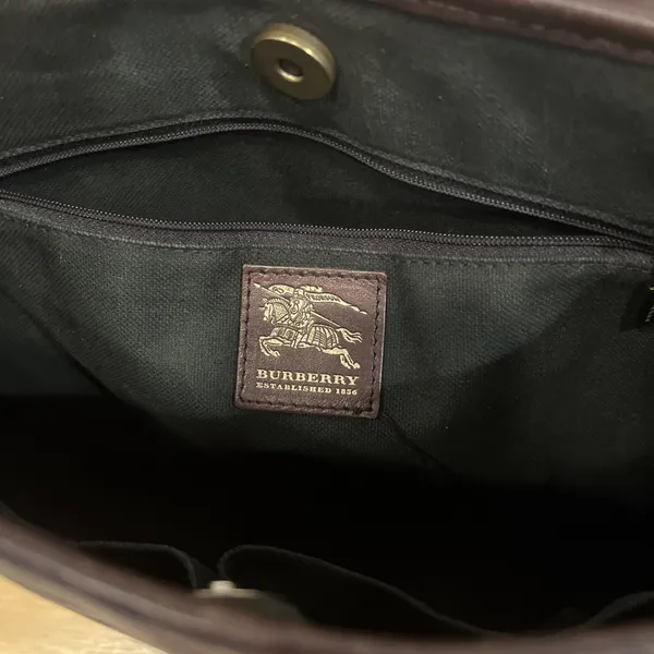 BURBERRY AUTHENTIC Nova check+‎ horse pattern, vintage purse handbag - Image 15