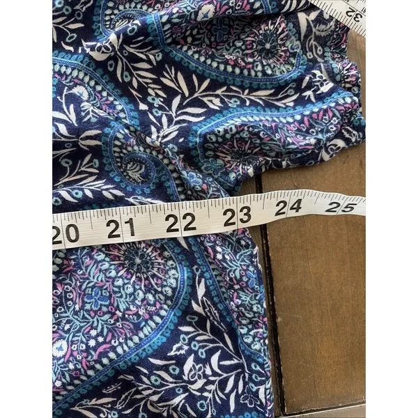 Old Navy Lace Up Paisley Shift Dress Womens Size XL Boho Floral Breezy Festival - Image 7