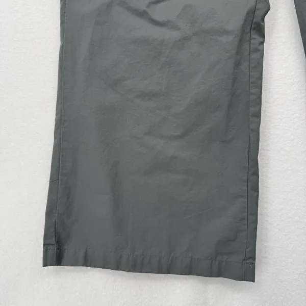 Cider Wide Leg Cargo Pants Gray Elastic Waist Drawstring Casual Utility Sz Large - Image 6