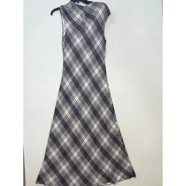 ARGENT SILK MINIMAL BIAS DRESS Small - Image 8