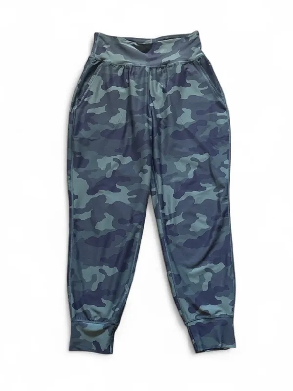 Old Navy Powersoft High-Rise Camo Jogger Olive & Black Athletic Women’s Size Med - Image 4