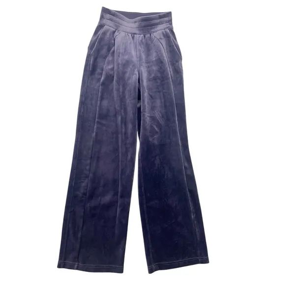 Lululemon size xxxs scuba mid rise Velvet Wide Leg purple nightfall Pants - Image 3