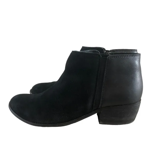 Dune‎ London Penelope Black Leather Ankle Bootie 39/8 - Image 2